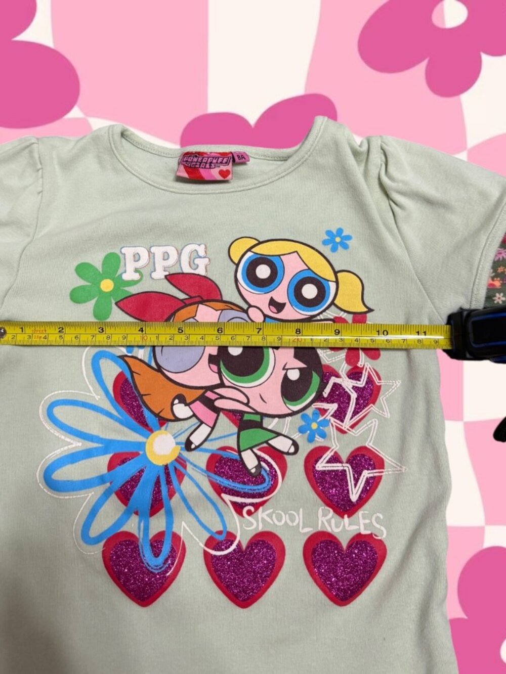 Vintage 2006 Powerpuff Girls Matching Set Girls 10 Jeans 8 Top Y2K Rare Grail - Picture 6 of 16